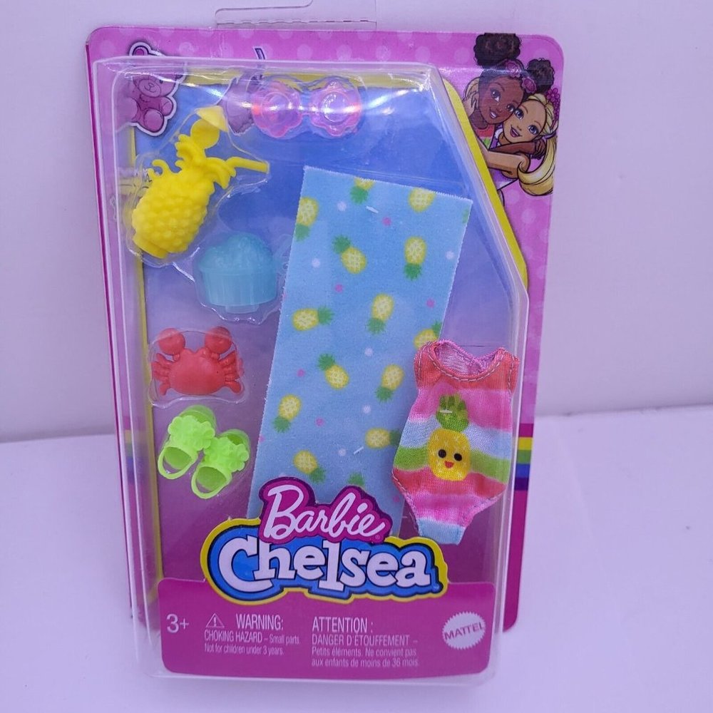 New Mattel Barbie -‎ Barbie Family Chelsea Beach Accessory Pack Toy Gift